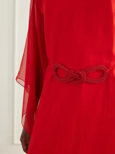 ANDRES OTALORA Gesto Continuo Silk-chiffon Maxi Dress | Thumbnail 4