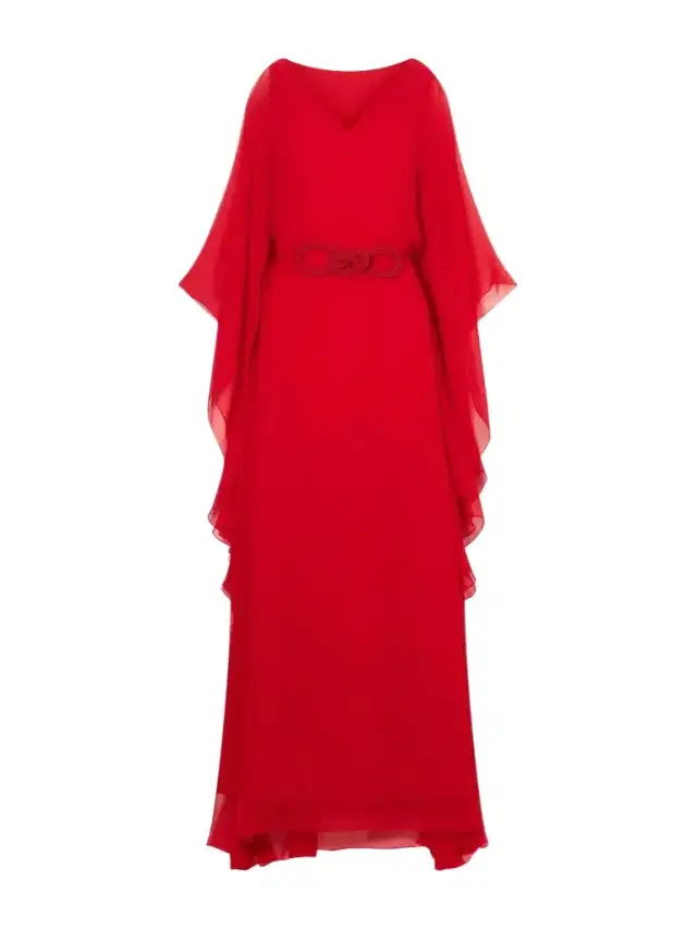 ANDRES OTALORA Gesto Continuo Silk-chiffon Maxi Dress