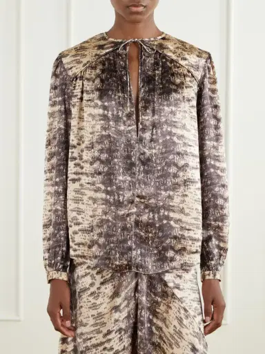 Isabel Marant Printed Silk Blouse | Thumbnail 3 Isabel Marant Printed Silk Blouse | Thumbnail 3