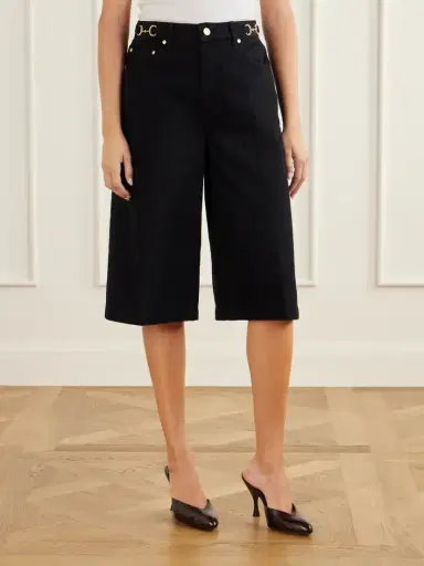 Ulla Johnson The Rowan Embellished Denim Shorts | Thumbnail 3