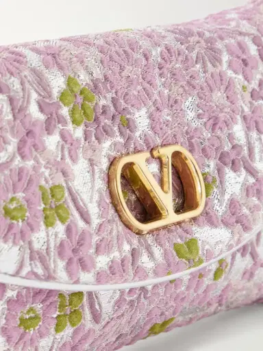 Valentino Garavani Devain Leather-trimmed Floral-jacquard Shoulder Bag | Thumbnail 6 Valentino Garavani Devain Leather-trimmed Floral-jacquard Shoulder Bag | Thumbnail 6