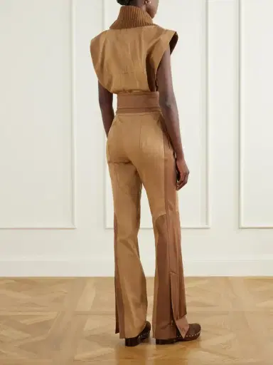 Zimmermann Valiant Belted Rib-trimmed Cotton-drill Jumpsuit | Thumbnail 3 Zimmermann Valiant Belted Rib-trimmed Cotton-drill Jumpsuit | Thumbnail 3