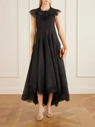 Zimmermann Ascent Lace-trimmed Linen And Silk-blend Gown | Thumbnail 2