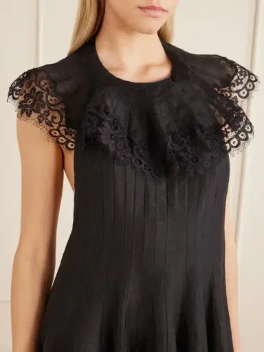 Zimmermann Ascent Lace-trimmed Linen And Silk-blend Gown | Thumbnail 4