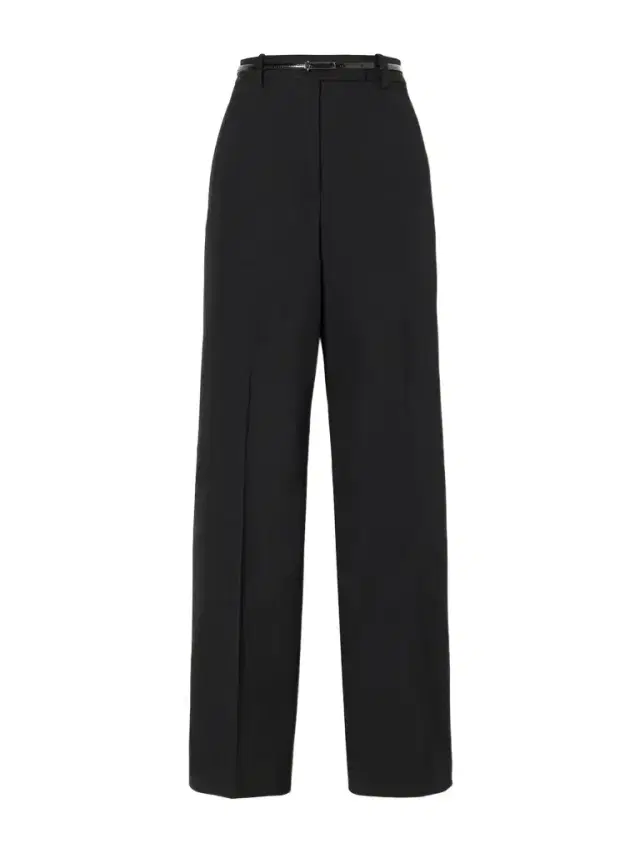 Tom Ford Belted Grain De Poudre Wool Wide-leg Pants