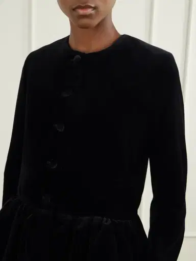 LIBEROWE Cotton-velvet Peplum Jacket | Thumbnail 4