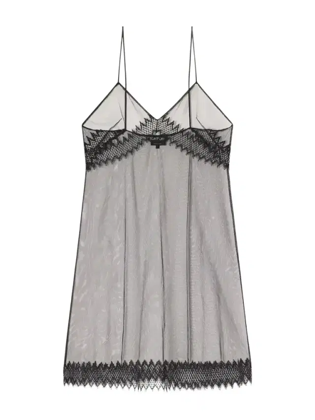 Tom Ford Lace-trimmed Stretch-tulle Mini Dress