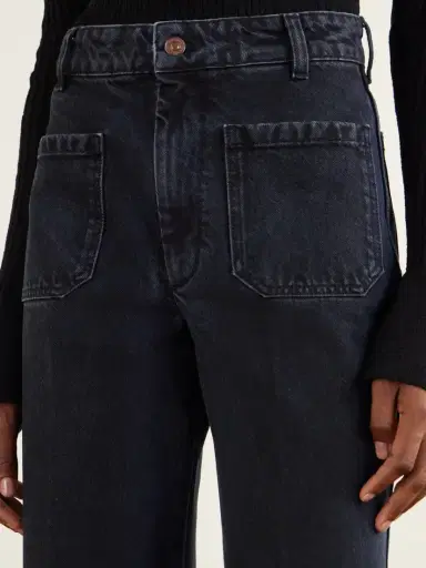 Victoria Beckham Alina Logo-embroidered High-rise Flared Jeans | Thumbnail 5