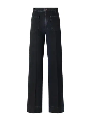 Victoria Beckham Alina Logo-embroidered High-rise Flared Jeans | Thumbnail 1