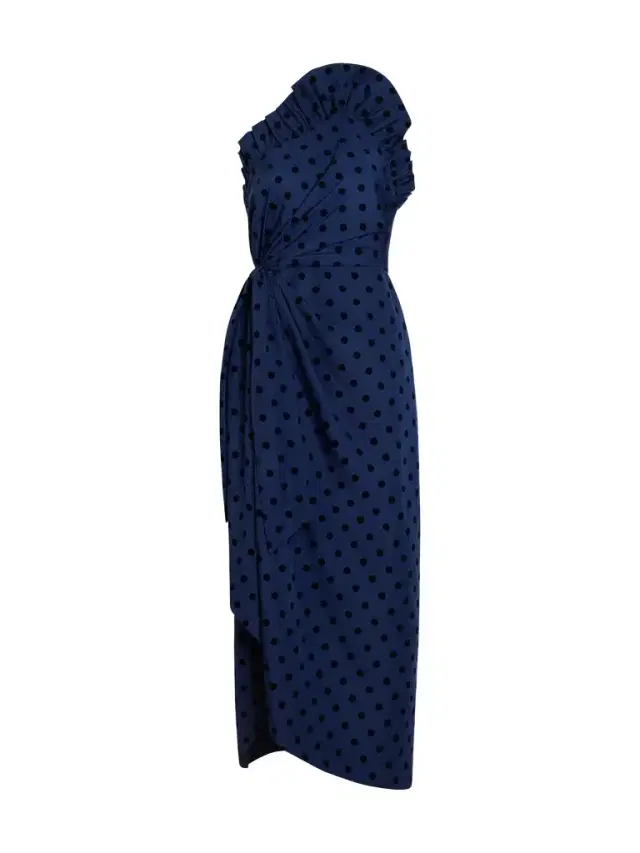 Delphine Charlotte Dot Midi Dress