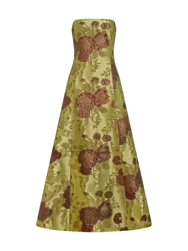 Delphine Colette Strapless Midi Dress