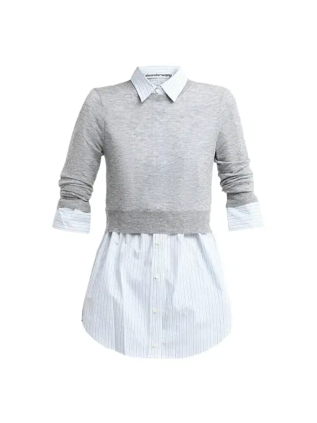 Alexander Wang Women's Layered Wool Button-Front Shirt