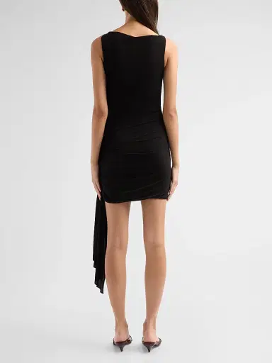 Alexander Wang Women's Asymmetric Ruched Mini Dress | Thumbnail 3 Alexander Wang Women's Asymmetric Ruched Mini Dress | Thumbnail 3