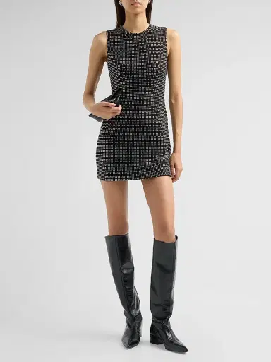 Alexander Wang Women's Hotfix Sleeveless Mini Dress | Thumbnail 2 Alexander Wang Women's Hotfix Sleeveless Mini Dress | Thumbnail 2