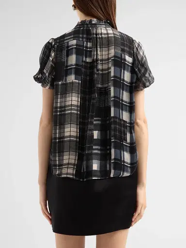 Ramy Brook Women's Lacey Plaid Top | Thumbnail 3 Ramy Brook Women's Lacey Plaid Top | Thumbnail 3
