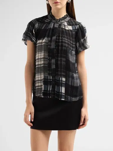 Ramy Brook Women's Lacey Plaid Top | Thumbnail 4 Ramy Brook Women's Lacey Plaid Top | Thumbnail 4