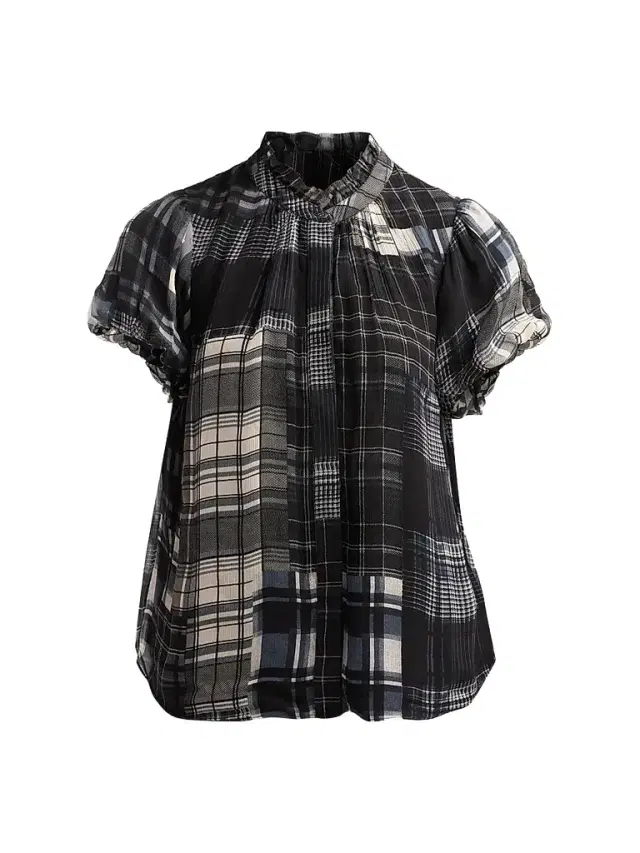 Ramy Brook Women's Lacey Plaid Top