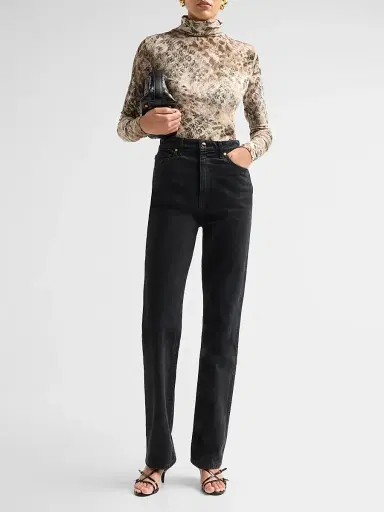Ramy Brook Women's Thea Python-Print Cotton-Blend Top | Thumbnail 2 Ramy Brook Women's Thea Python-Print Cotton-Blend Top | Thumbnail 2