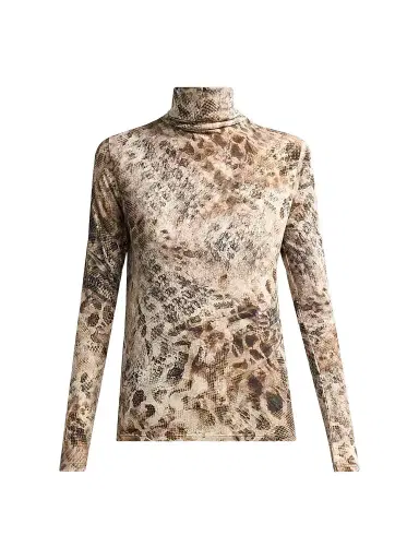 Ramy Brook Women's Thea Python-Print Cotton-Blend Top | Thumbnail 1 Ramy Brook Women's Thea Python-Print Cotton-Blend Top | Thumbnail 1