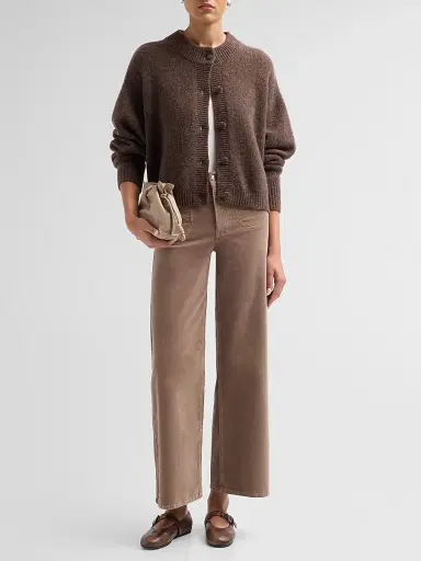 Frame Women's Flecked Wool-Cashmere Cardigan | Thumbnail 2