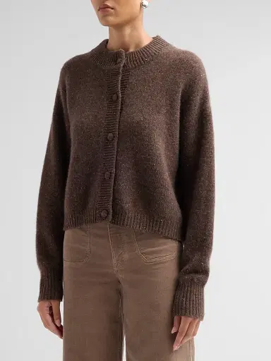 Frame Women's Flecked Wool-Cashmere Cardigan | Thumbnail 4