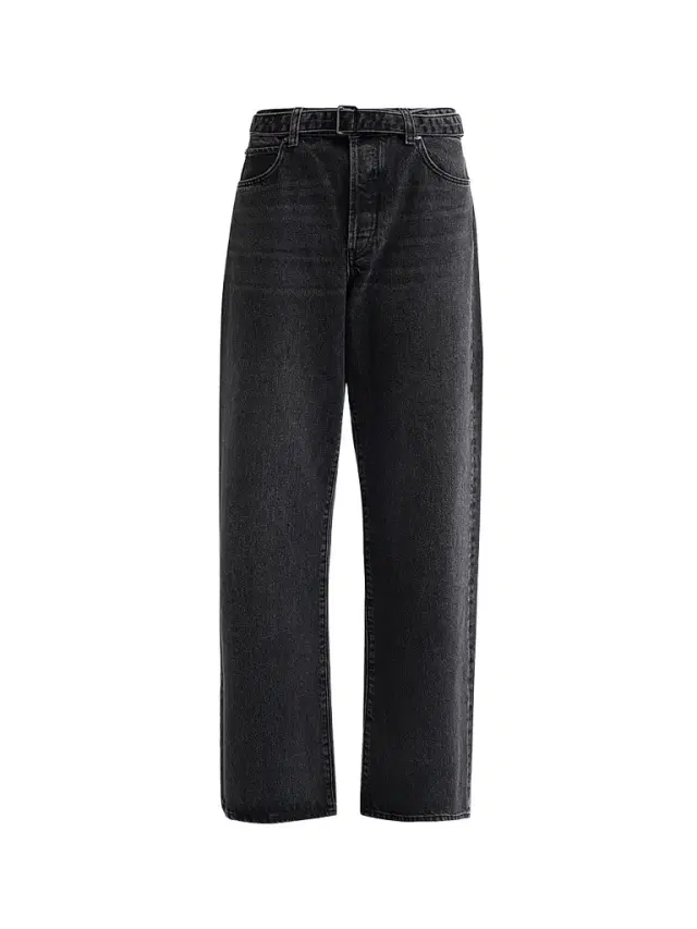 Frame Women's Belted Straight-Leg Jeans