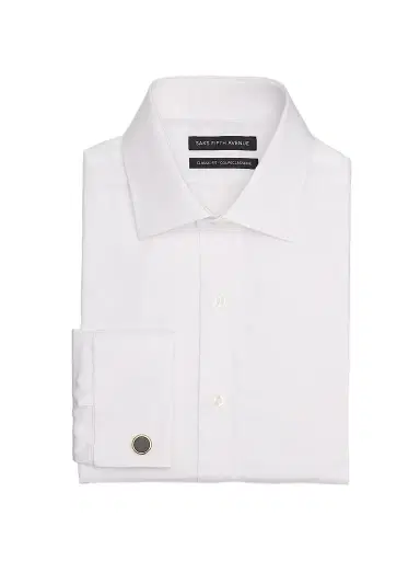 Saks Fifth Avenue Men's COLLECTION Solid Twill French-Cuff Classic-Fit Shirt | Thumbnail 1 Saks Fifth Avenue Men's COLLECTION Solid Twill French-Cuff Classic-Fit Shirt | Thumbnail 1