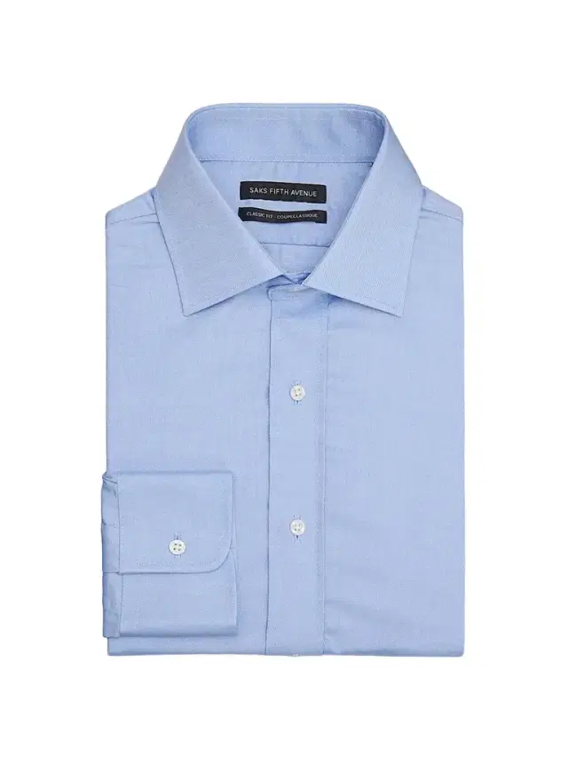 Saks Fifth Avenue Men's COLLECTION Solid Twill Classic-Fit Shirt