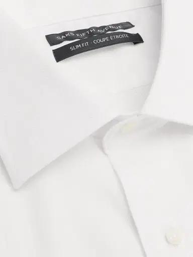 Saks Fifth Avenue Men's COLLECTION Royal Cotton Slim-Fit Oxford Shirt | Thumbnail 2 Saks Fifth Avenue Men's COLLECTION Royal Cotton Slim-Fit Oxford Shirt | Thumbnail 2