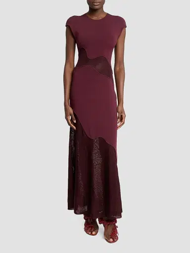 Proenza Schouler Women's Maissa Mix Media Maxi Dress | Thumbnail 2 Proenza Schouler Women's Maissa Mix Media Maxi Dress | Thumbnail 2