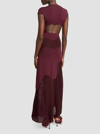 Proenza Schouler Women's Maissa Mix Media Maxi Dress | Thumbnail 3 Proenza Schouler Women's Maissa Mix Media Maxi Dress | Thumbnail 3