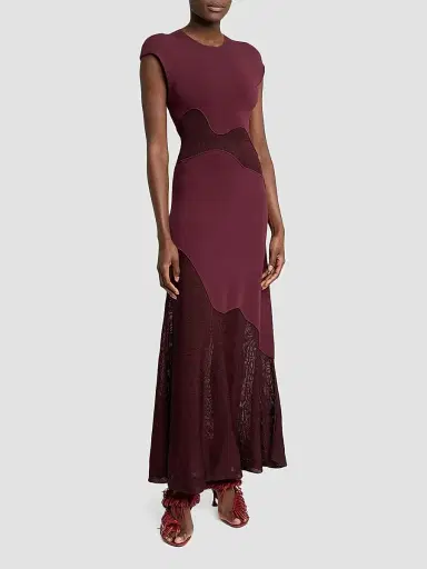 Proenza Schouler Women's Maissa Mix Media Maxi Dress | Thumbnail 4 Proenza Schouler Women's Maissa Mix Media Maxi Dress | Thumbnail 4