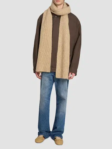 Dries Van Noten Men's Moyson Alpaca Wool-Blend Scarf | Thumbnail 3
