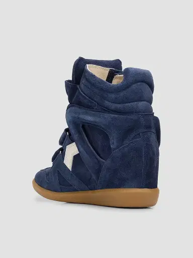 Isabel Marant Women's Bekett Ring 50MM Suede Wedge Sneakers | Thumbnail 2 Isabel Marant Women's Bekett Ring 50MM Suede Wedge Sneakers | Thumbnail 2