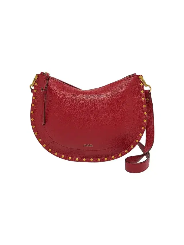 Isabel Marant Women's Oskan Studded Leather Shoulder Bag