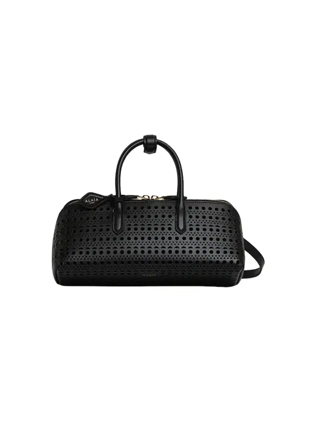Women's Small Delta Leather Top Handle Bag