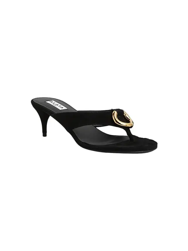Alaïa Women's 55MM Suede Thong Mules
