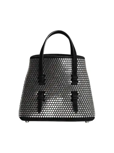 Alaïa Women's Mina 20 Studded Suede Tote | Thumbnail 1