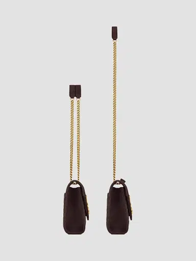 Saint Laurent Women's Envelope Medium Shoulder Bag in Suede | Thumbnail 6 Saint Laurent Women's Envelope Medium Shoulder Bag in Suede | Thumbnail 6