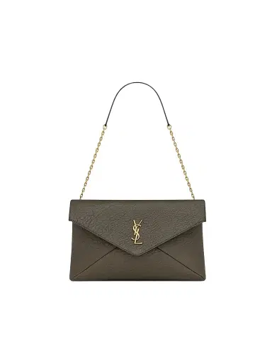 Saint Laurent Women's Cassandre Large Pouch on Chain in Lambskin | Thumbnail 1 Saint Laurent Women's Cassandre Large Pouch on Chain in Lambskin | Thumbnail 1