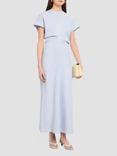 TOTEME Women's Slouch Waist Midi Dress | Thumbnail 4 TOTEME Women's Slouch Waist Midi Dress | Thumbnail 4