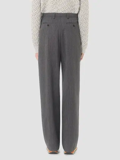 Valentino Garavani Men's Pinstripe Wool Pants with Pleats | Thumbnail 5 Valentino Garavani Men's Pinstripe Wool Pants with Pleats | Thumbnail 5