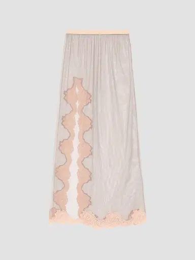 Valentino Garavani Women's Long Skirt in Sheer Tulle | Thumbnail 2 Valentino Garavani Women's Long Skirt in Sheer Tulle | Thumbnail 2