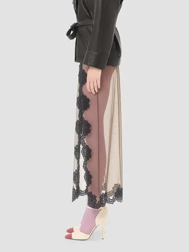 Valentino Garavani Women's Long Skirt in Sheer Tulle | Thumbnail 4 Valentino Garavani Women's Long Skirt in Sheer Tulle | Thumbnail 4