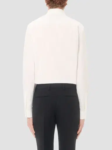 Valentino Garavani Men's Long-Sleeved Cotton Poplin Shirt with Embroidered Frog Closure | Thumbnail 5 Valentino Garavani Men's Long-Sleeved Cotton Poplin Shirt with Embroidered Frog Closure | Thumbnail 5