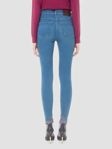 Valentino Garavani Women's Denim Jeans with Lace | Thumbnail 5 Valentino Garavani Women's Denim Jeans with Lace | Thumbnail 5