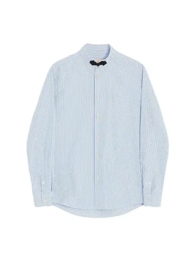 Valentino Garavani Men's Long-Sleeved Striped Cotton Shirt with Toggle