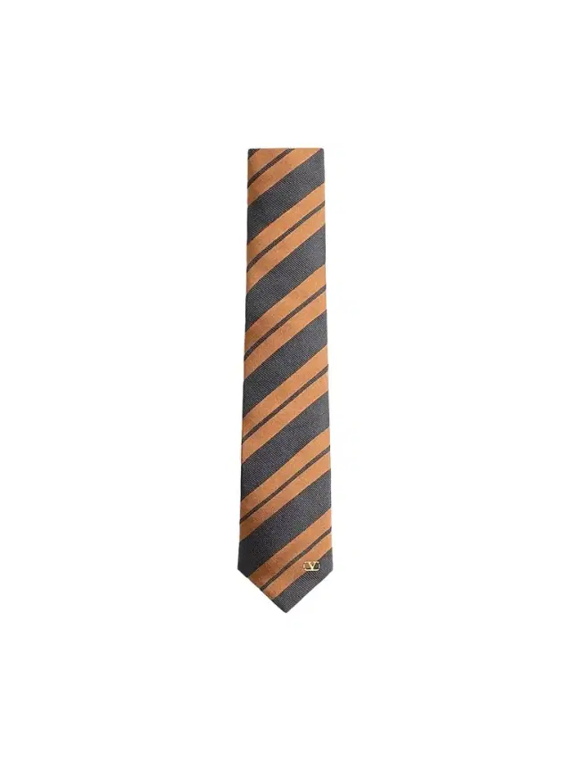 Valentino Garavani Men's Regimental Jacquard Silk Tie