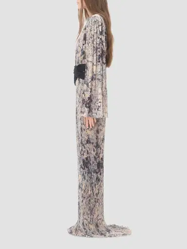 Valentino Garavani Women's Long Dress with Pleats | Thumbnail 4