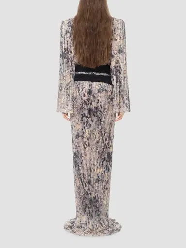 Valentino Garavani Women's Long Dress with Pleats | Thumbnail 5